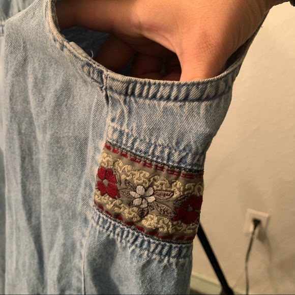 Vintage denim tank button up - Picture 6 of 7